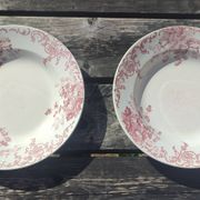 Duo d’assiettes creuses en Terre de Fer Saint-Amand & Hamage modèle Campanule