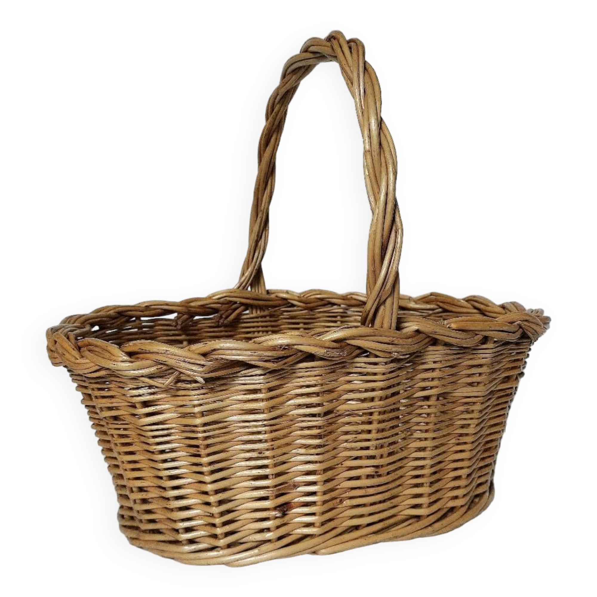 Panier osier tressé