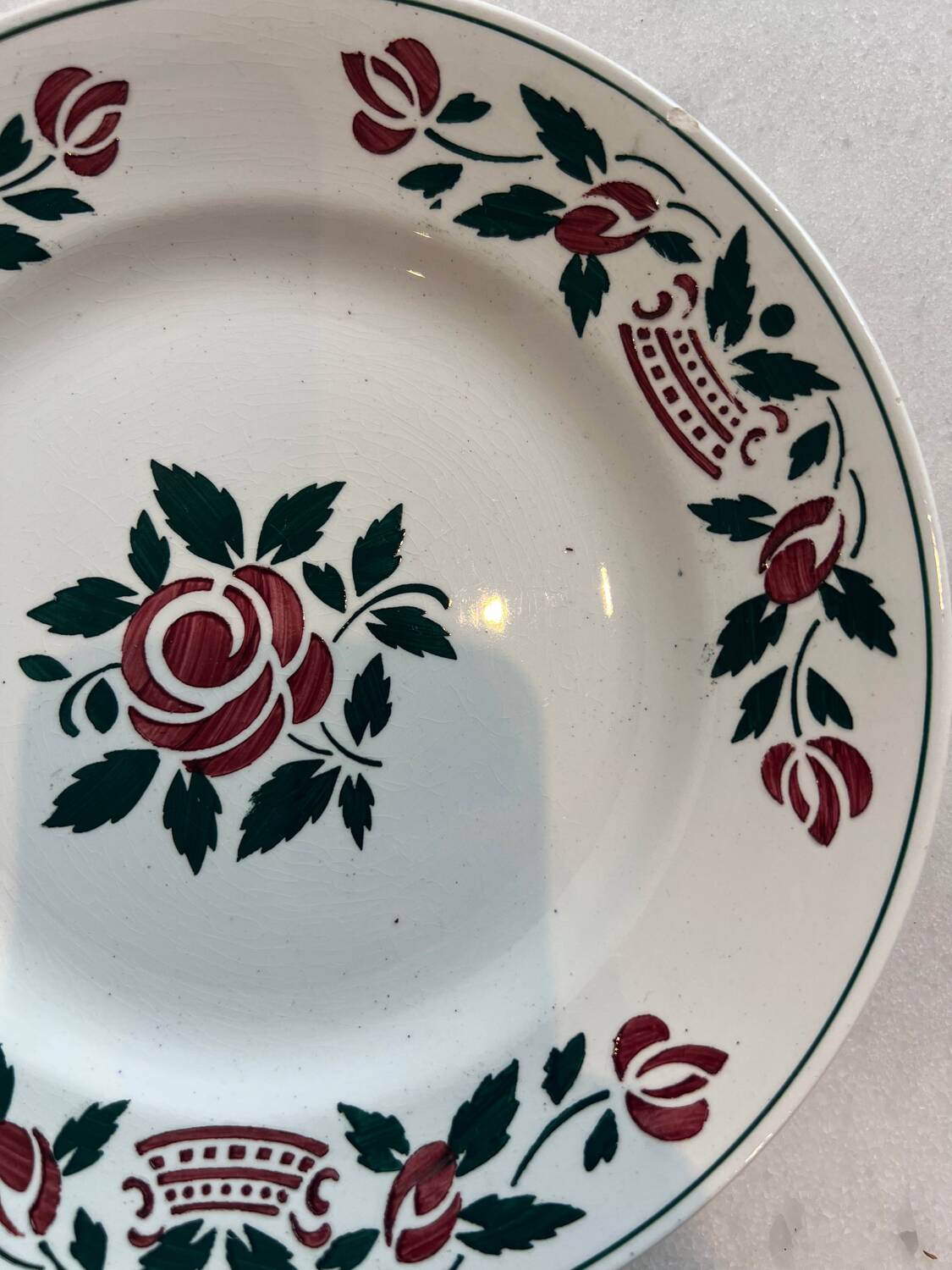 Deux assiettes plates Villeroy & Boch