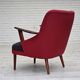 1960s, Danish designed armchair, reupholstered, furniture wool.