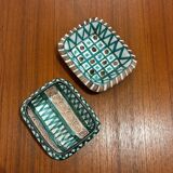 Set of 2 Robert Picault ceramic pocket trays