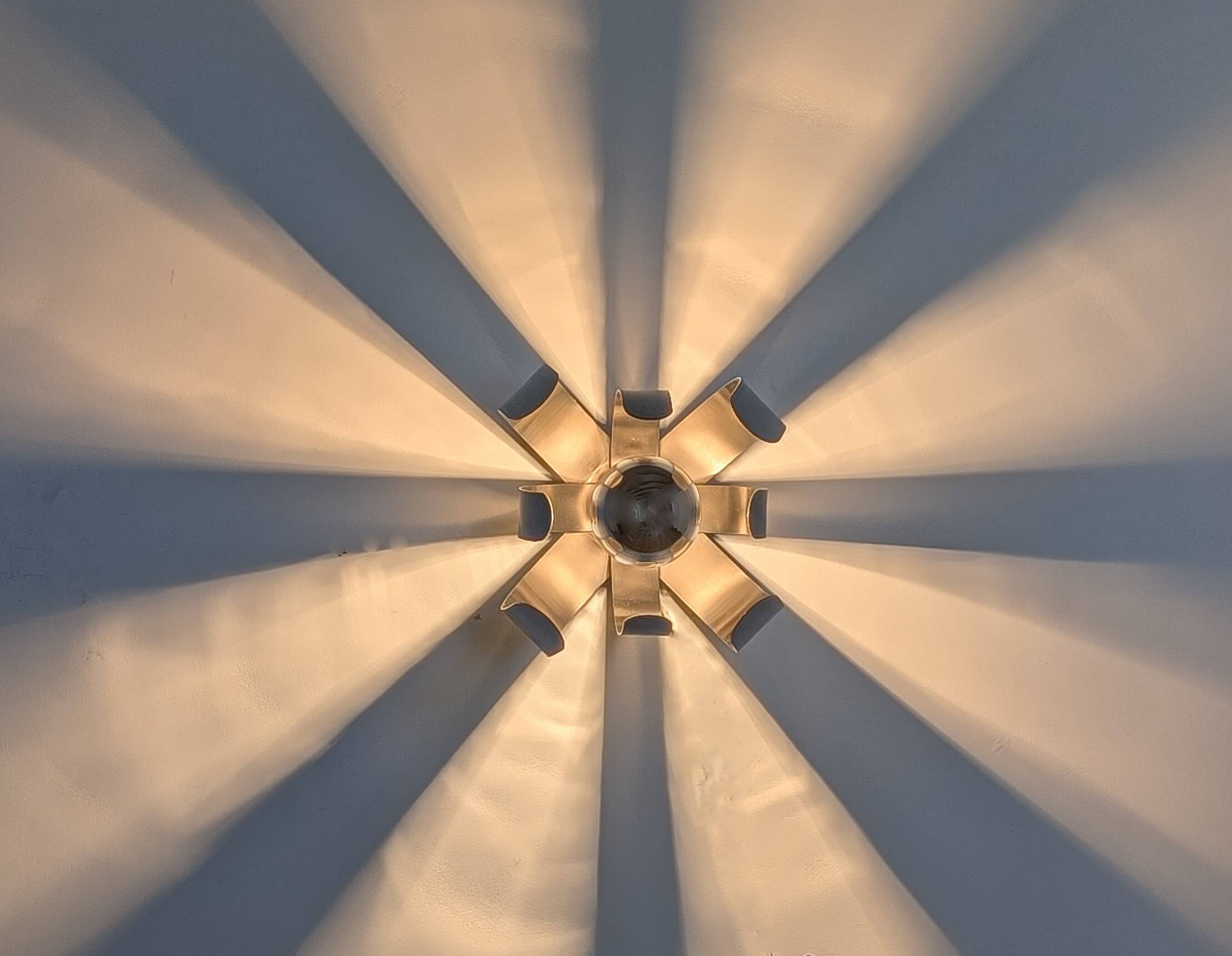 Chrome flower wall light