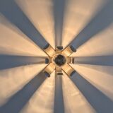 Chrome flower wall light