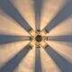 Applique fleur chrome