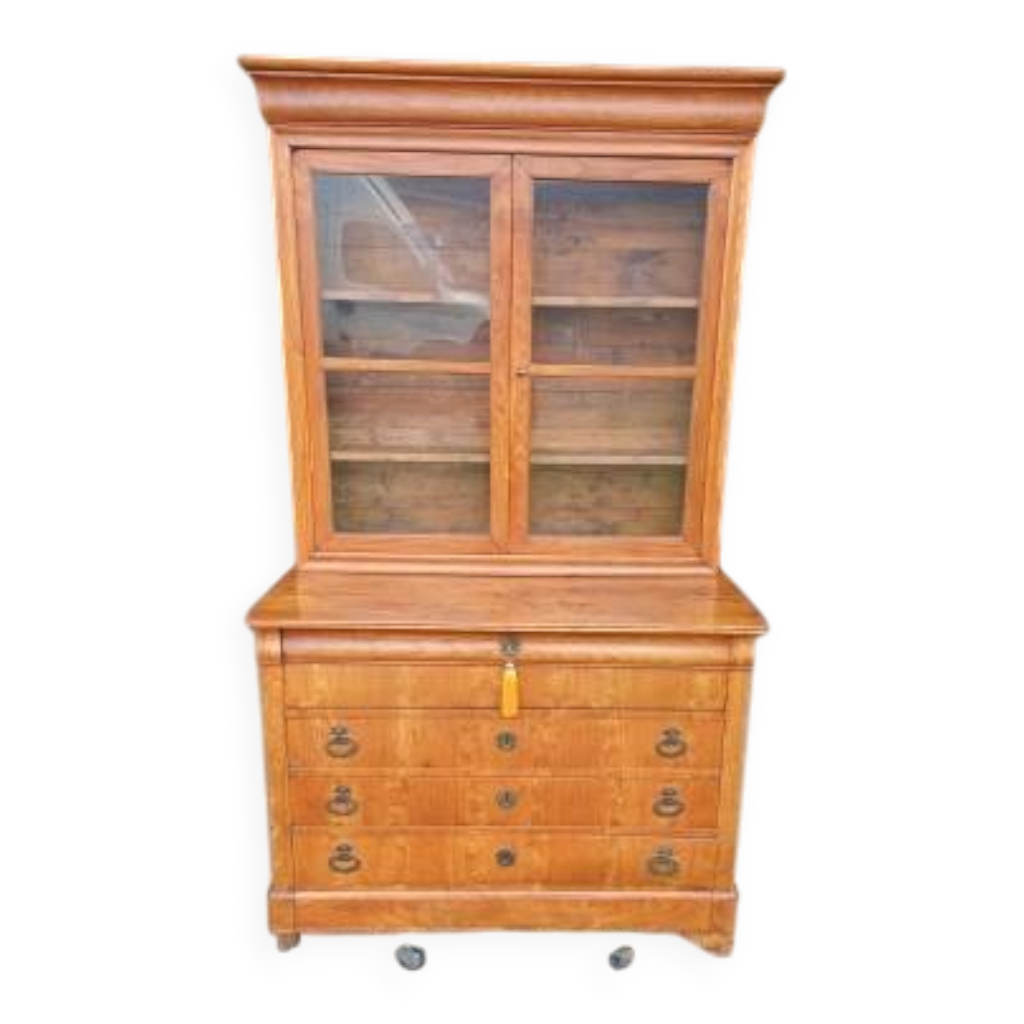 19th century glass chest of drawers