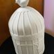 Lampe cage en porcelaine