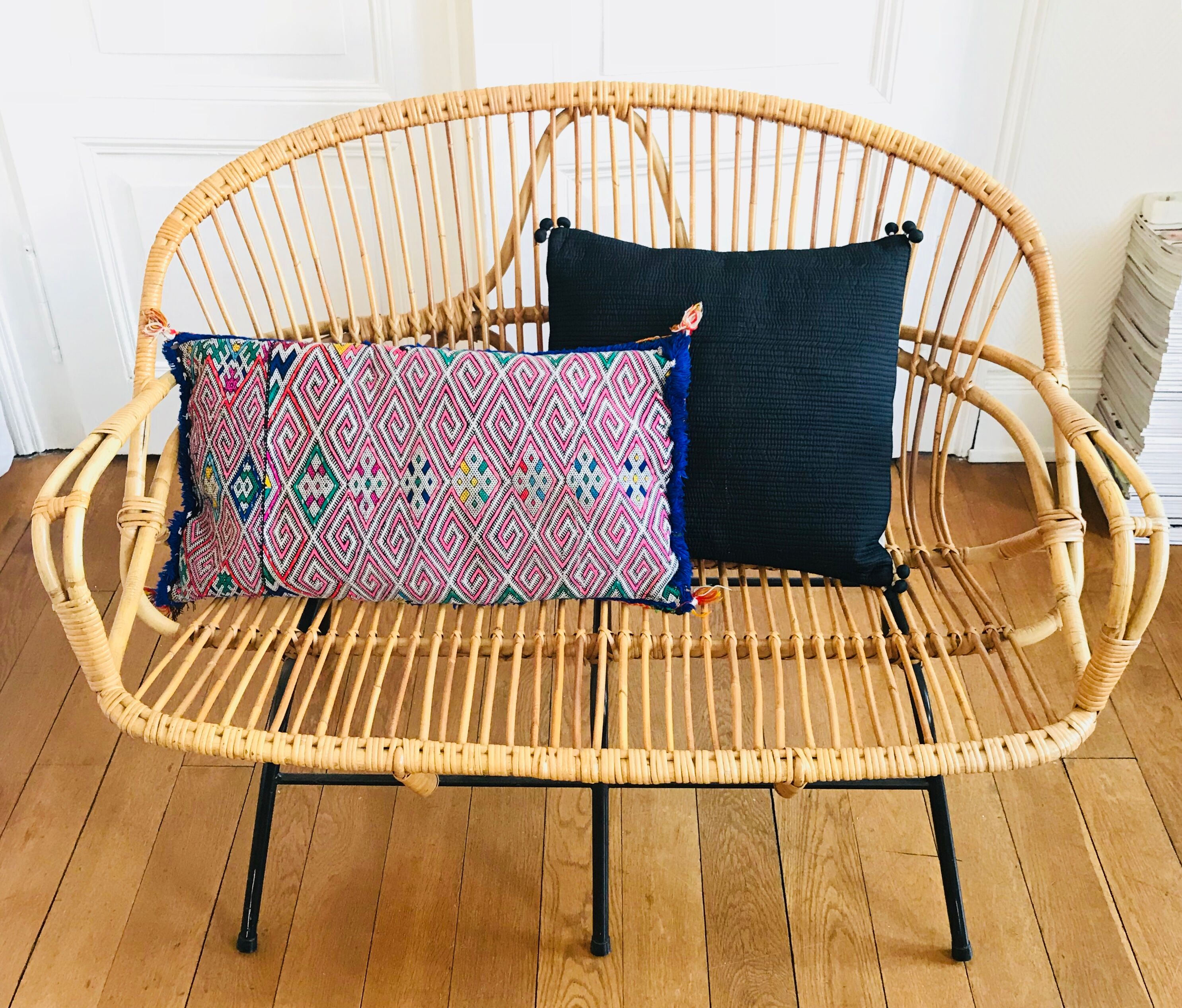 Banquette en rotin