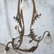 Art Nouveau chandelier in brass and bronze