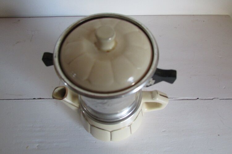 Vintage Pegasus coffee maker, 2 cups, ceramic