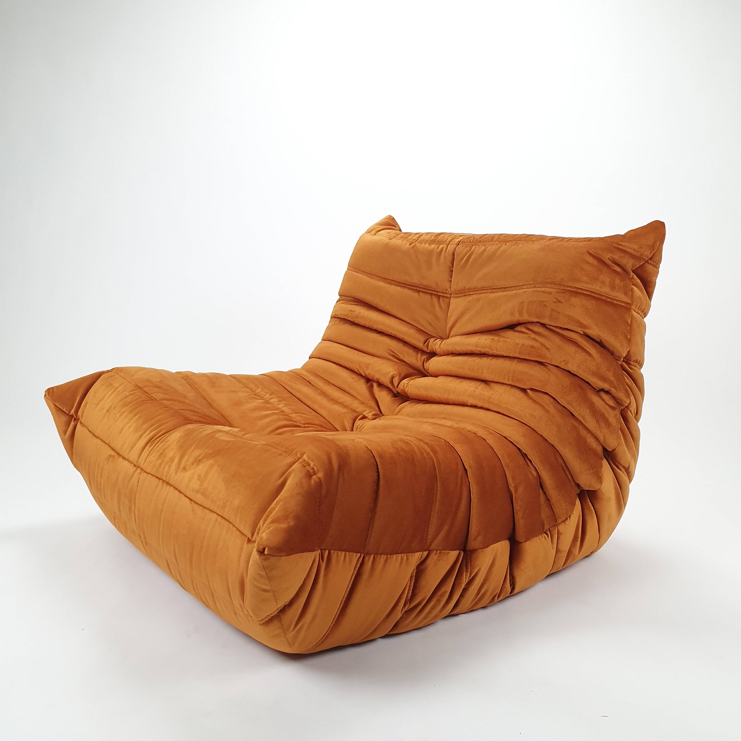 Togo lounge chair and ottoman By Michel Ducaroy for Ligne Roset, 1970