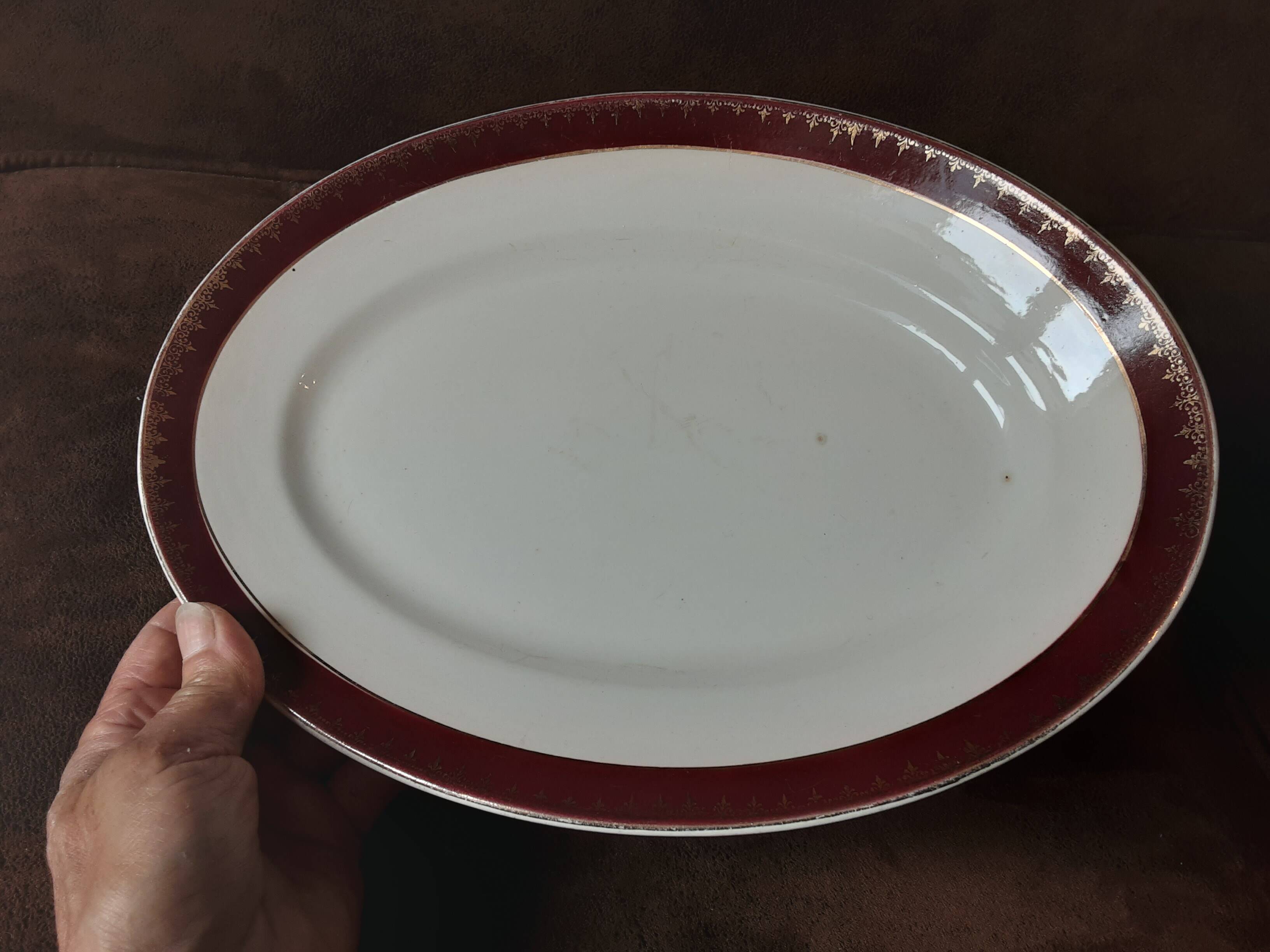 Plat oval Digoin sarreguemines