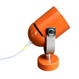 Orange space age wall lamp, designed by S. Indra, Czechoslovakia, 1970s.