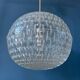 Mid-century crystal ball pendant in acrylic glass