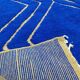 Moroccan blue decorated rug 250cm x 150cm