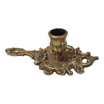 Hand candlestick, bronze, early 20th century