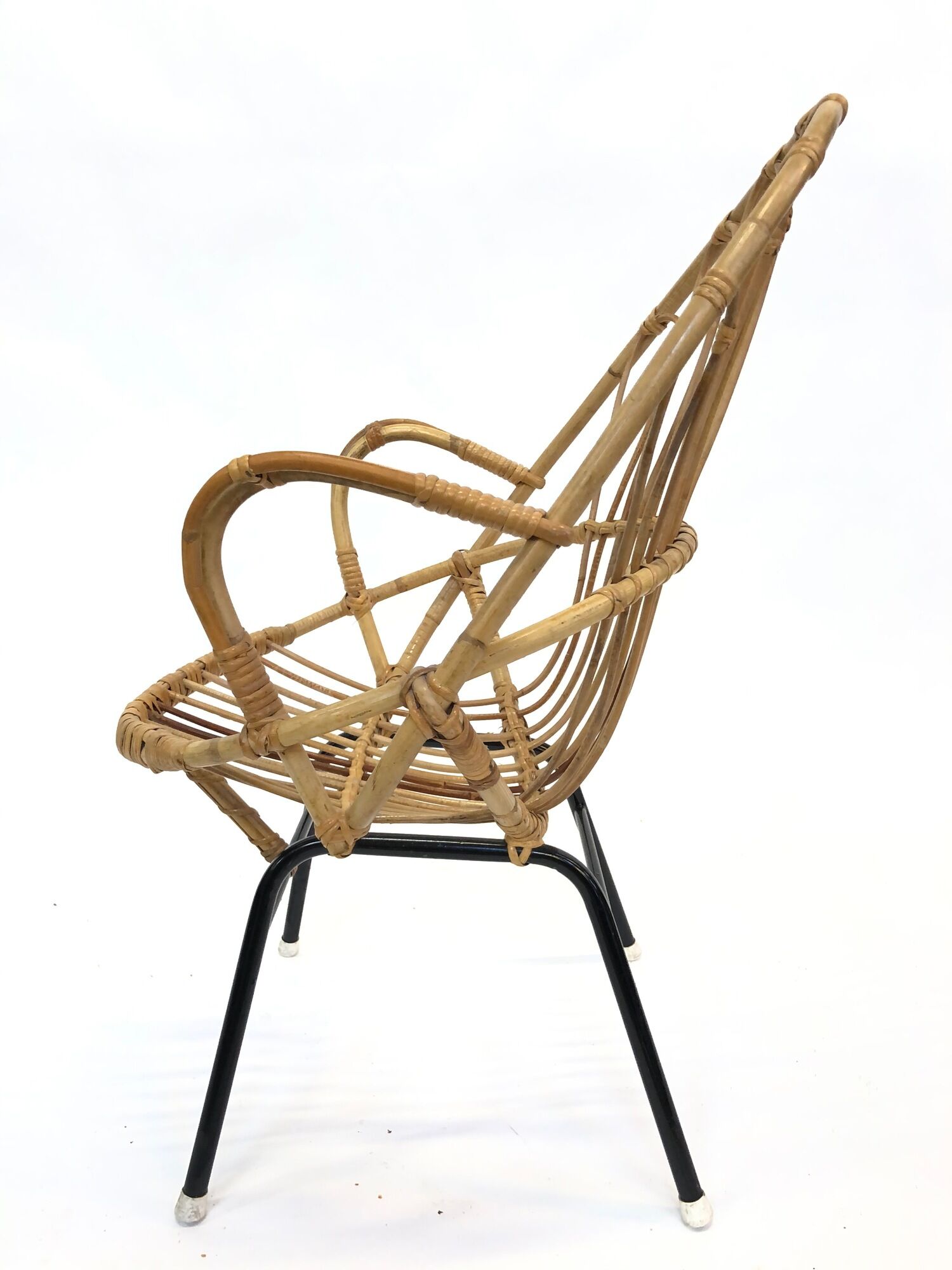 Vintage Dirk van Sliedregt for Rohe Noordwolde Rotan chair