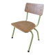 Vintage Beilrode (Germany) kindergarten chair | Almond green metal
