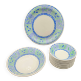 Churchill Staffordshire table service 14 pieces Verdigris model