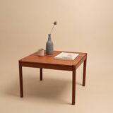 Vintage Danish teak coffee table published by Magnus Olesen.