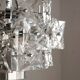 German Chromed Chandelier with Crystals from Kinkeldey, 1960s