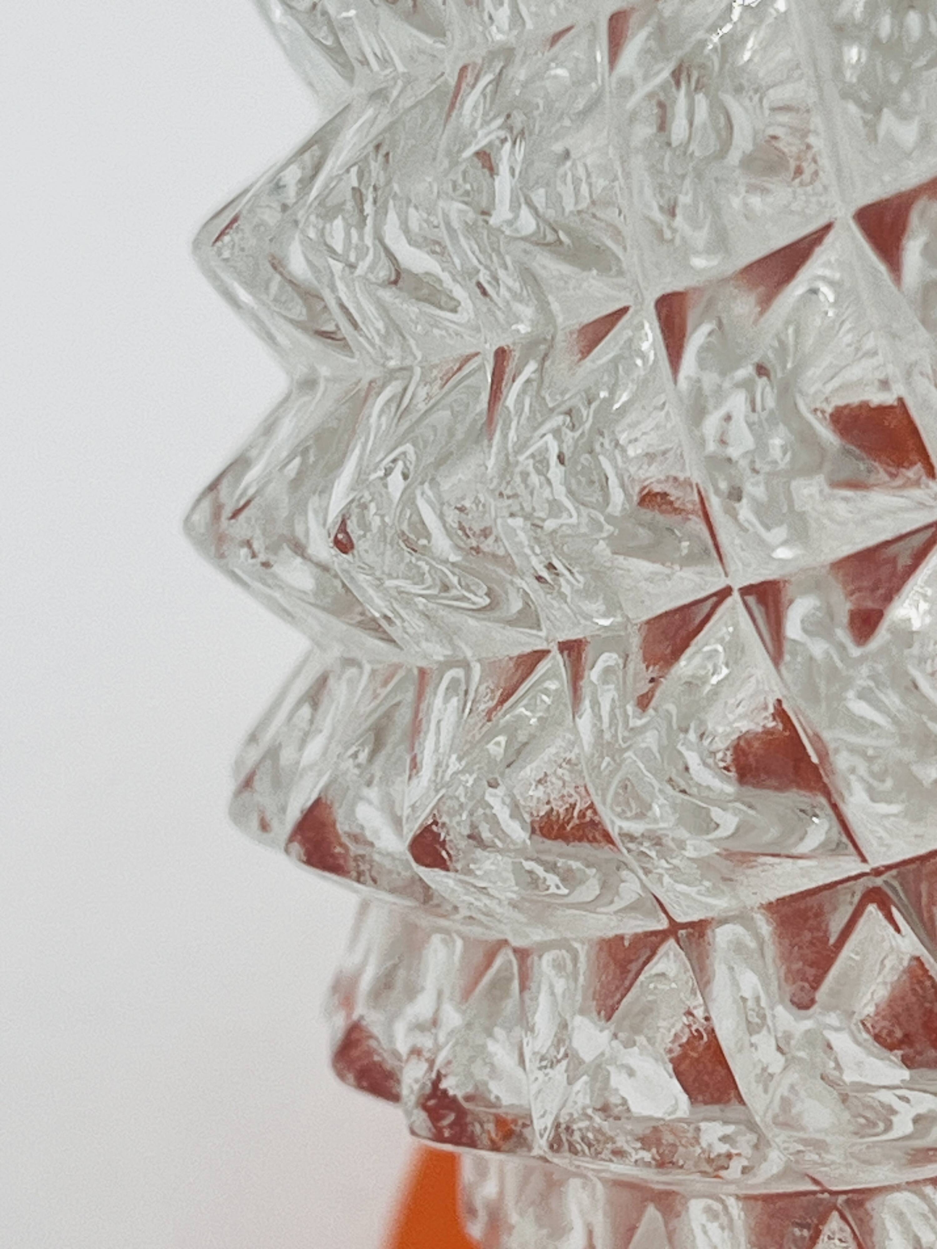 Orange Pinecone Ceiling Light