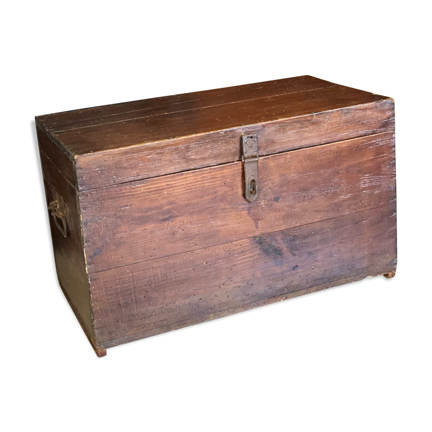 Old vintage wooden chest
