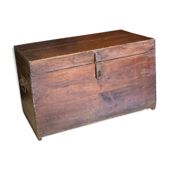 Old vintage wooden chest