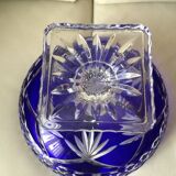 Coupe en cristal bleu de Lorraine Saint Nicolas