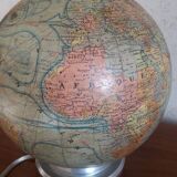 J.Forest illuminated terrestrial globe mid 20th century