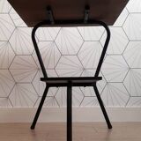 1960s modernist side table – tubular structure & double top