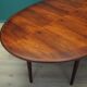 Table ovale en palissandre, années 1950, design danois, designer : Arne Vodder, productio