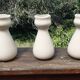 Lot de 3 vases faïence de villenauxe
