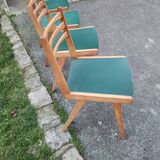 Suite de 4 chaises vintage
