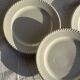 Set of 4 small white earthenware dessert plates D20