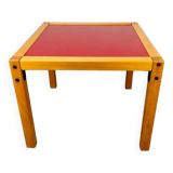 Table basse Flötotto Profilsystem années 70 rouge