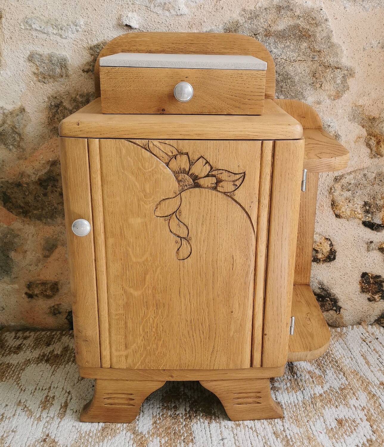 Restored Art Deco bedside table
