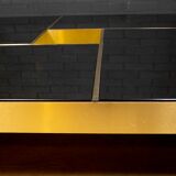 Mirror coffee table "Shilling" by Giovanni Ausenda & Guido Baldi Grossi, Italy 1970