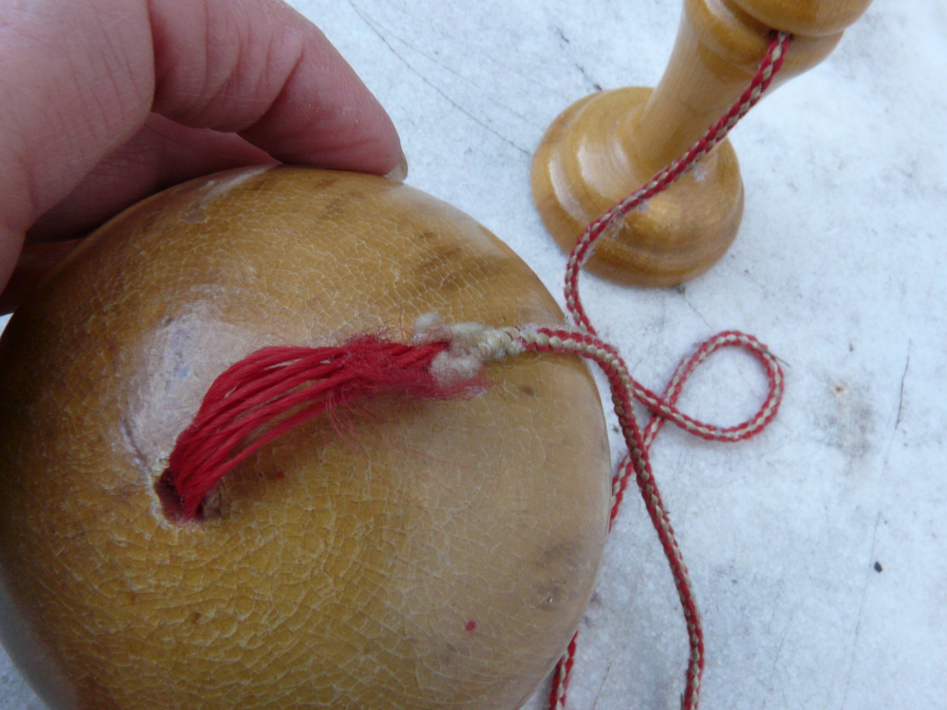 Old wooden bilboquet