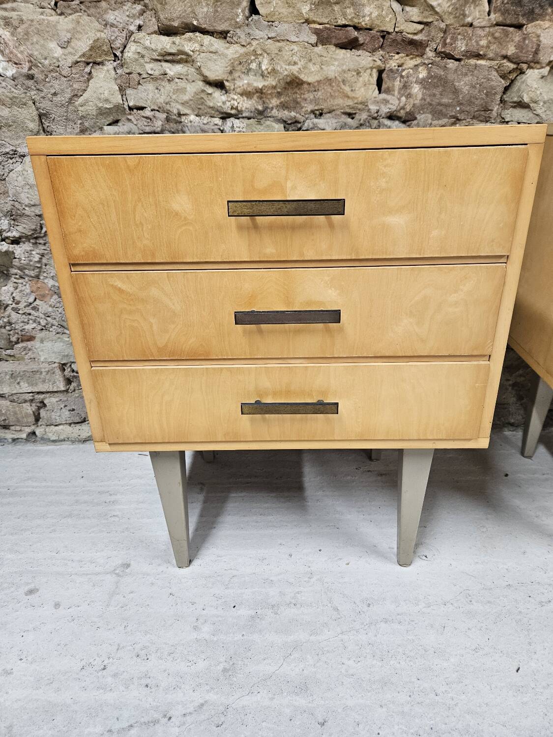 Pair of vintage 1960's bedside tables