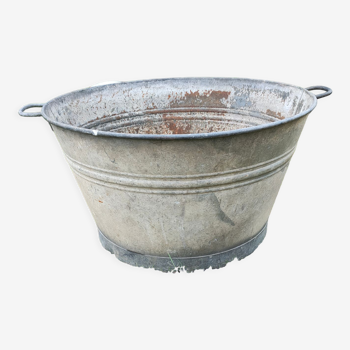 Bassine ancienne en zinc