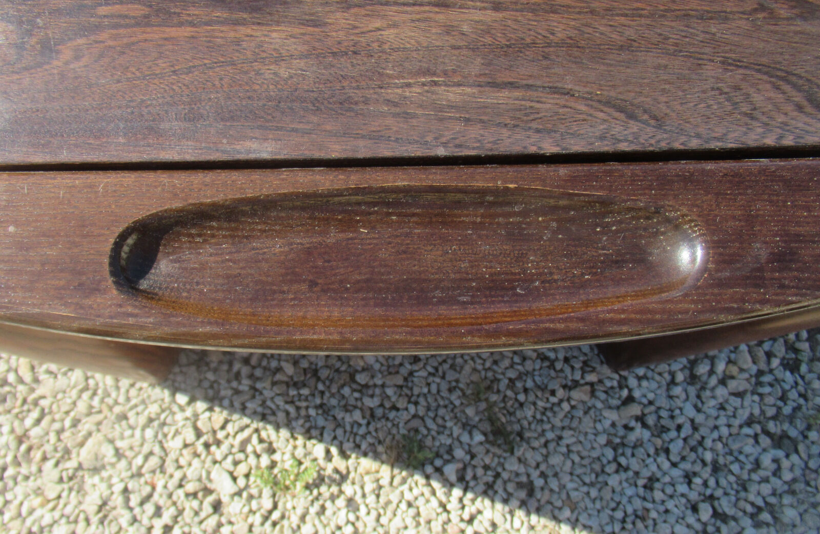 Paire de tables de chevet, vintage, placage palissandre
