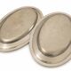 Pair of silver-plated trays 41x26 cm, first half of the 20th century.