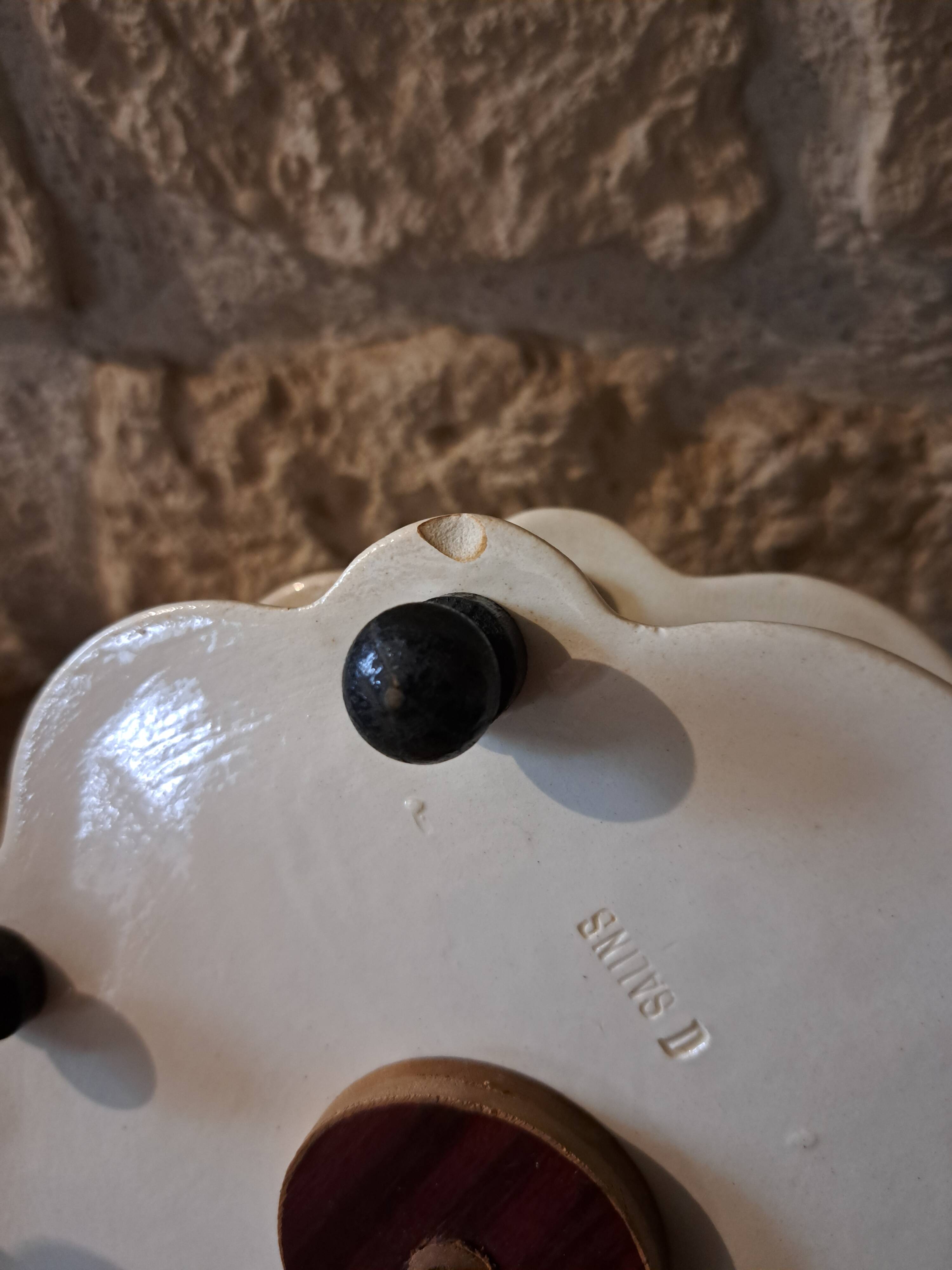 servant oil maker vinegar maker salt pepper shaker mustard pot Napoleon in Salins earthenware