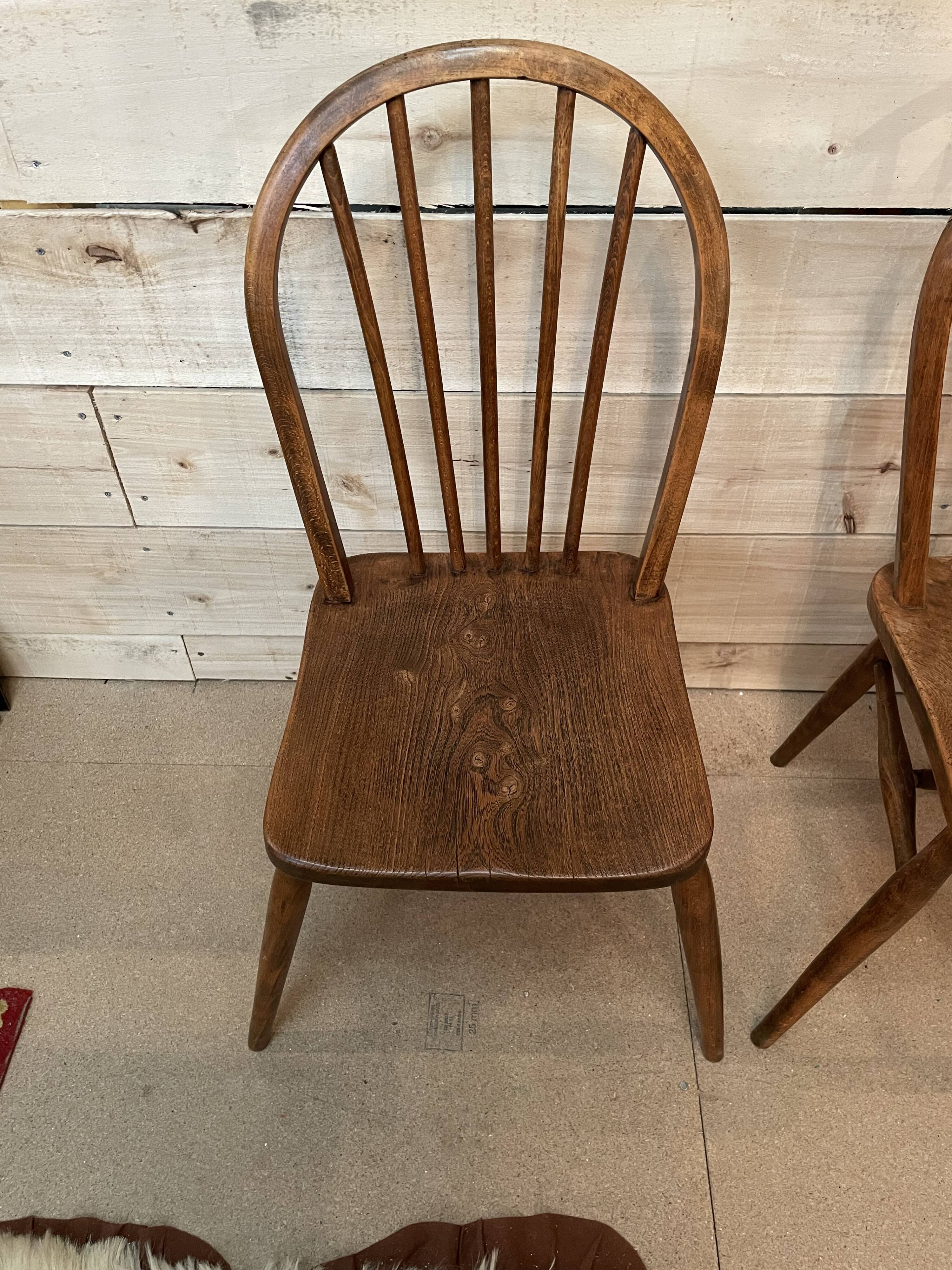 Pair chair Windsor vintage year 50/60