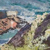 Torsten Torstenson (1901-1974), Swedish Modern Painting, 1950s, Oil on Canvas, Framed