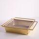 Centrepiece, potpourri or planter in gilded brass.