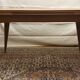 Teak table with compass feet, 1960s