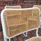 B32 Marcel Breuer white chairs