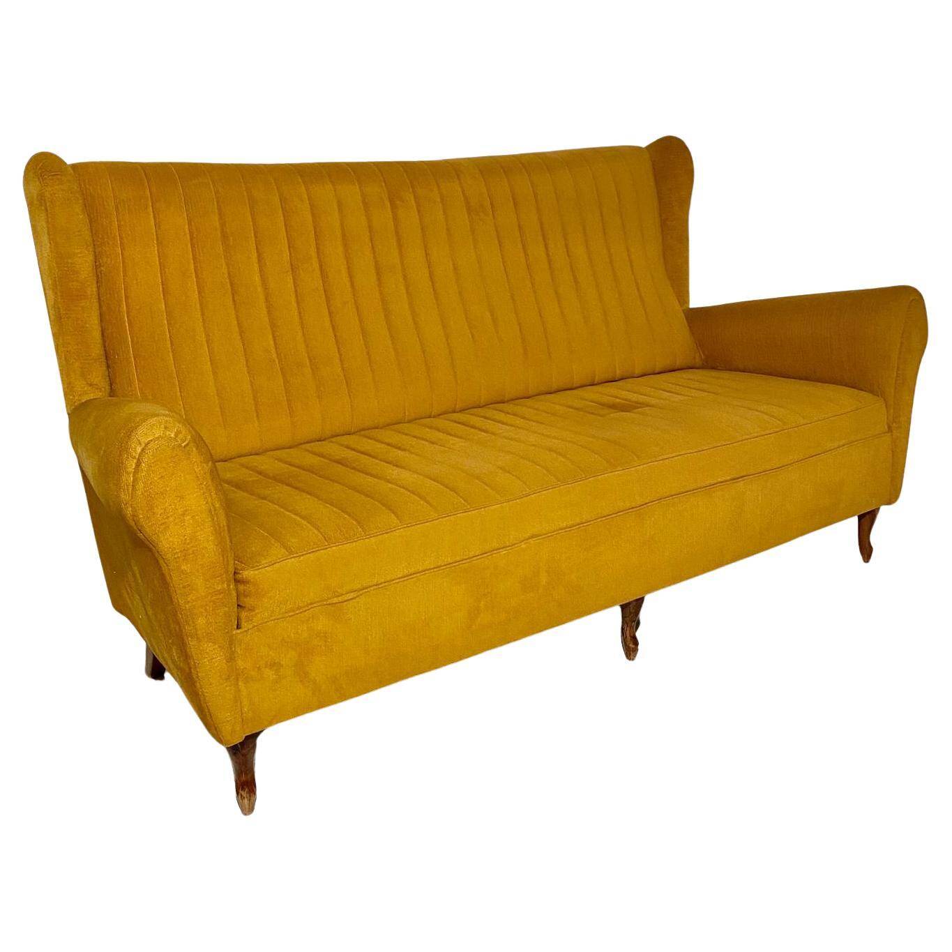 Midcentury Modern Living Room set in Velvet, Italy 1950