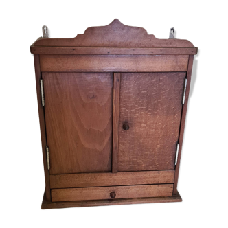 French beech wooden hanging cabinet, from around 1900